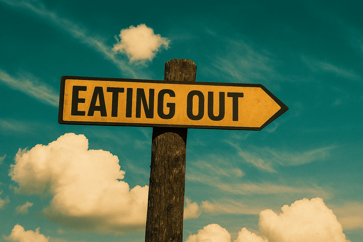 Eating Out Sign